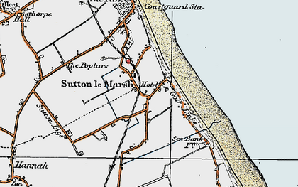 Old map of Sandilands in 1923