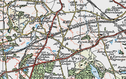 Old map of Sandiway in 1923