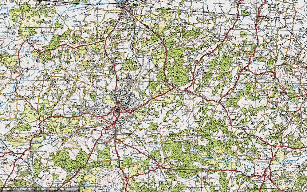Old Map of Sandown Park, 1920 in 1920