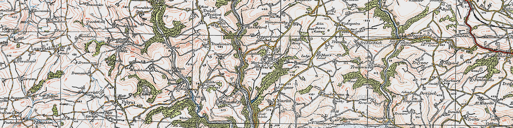 Old map of Sandplace in 1919