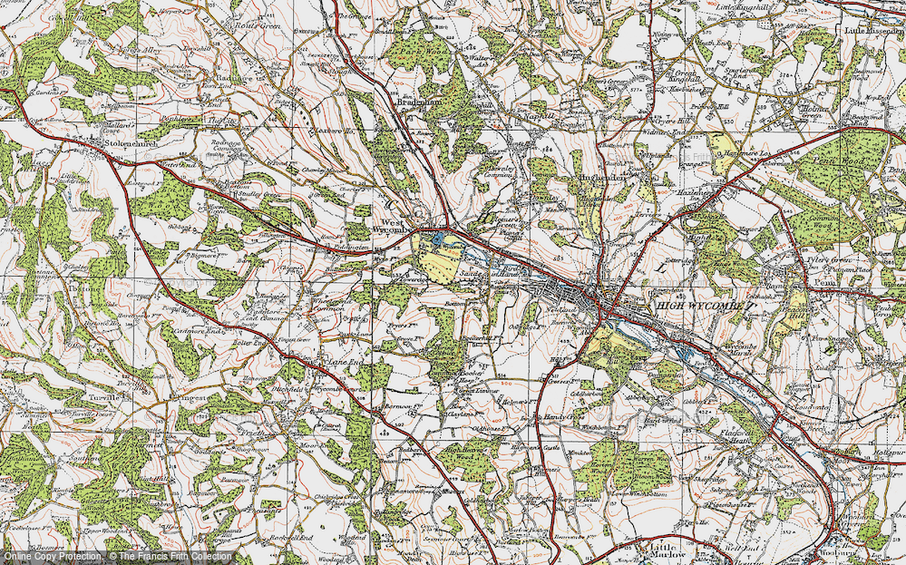Old Map of Sands, 1919 in 1919