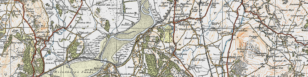 Old map of Sandside in 1925