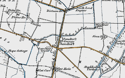 Old map of Sandtoft in 1923