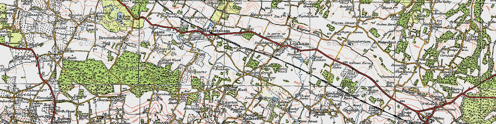 Old map of Sandway in 1921