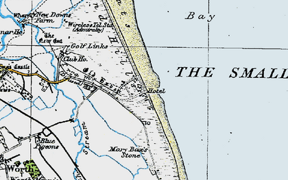 Old map of Sandwich Bay in 1920