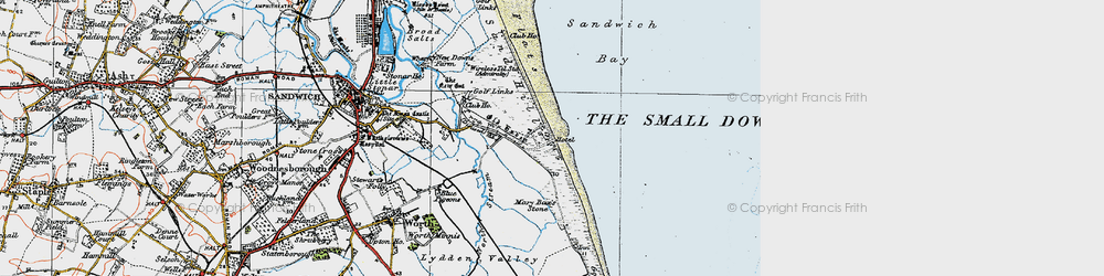 Old map of Sandwich Bay in 1920