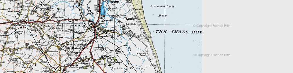 Old map of Sandwich Bay Estate in 1920