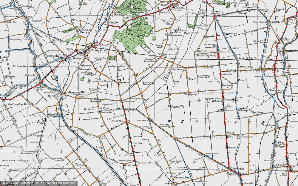 Old Map of Sandy Bank, 1923 in 1923
