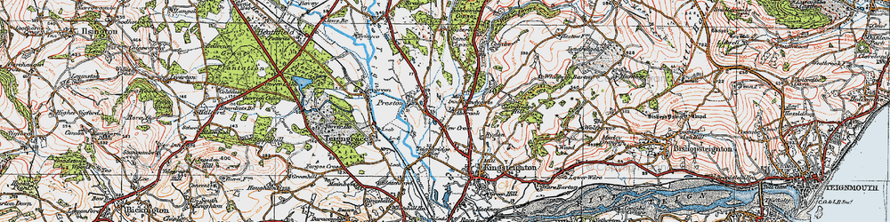 Old map of Sandygate in 1919