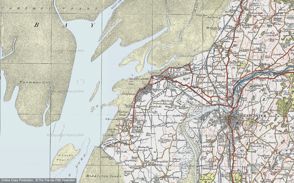 Old Map of Sandylands, 1924 in 1924