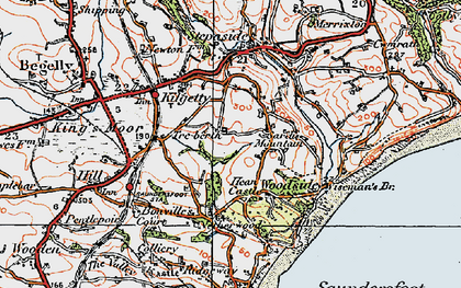 Old map of Sardis in 1922