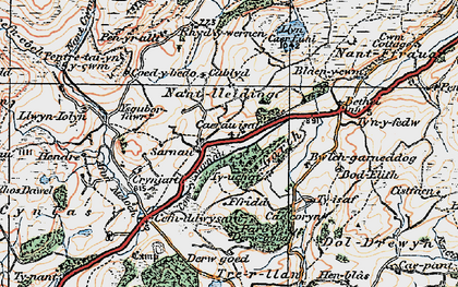 Old map of Sarnau in 1922