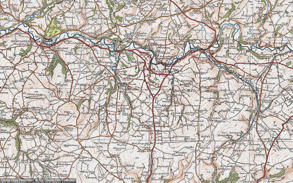 Old Map of Saron, 1923 in 1923