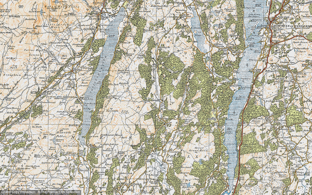 Old Map of Satterthwaite, 1925 in 1925