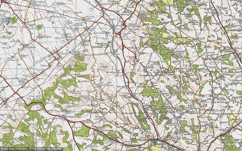 Old Map of Saunderton Lee, 1919 in 1919