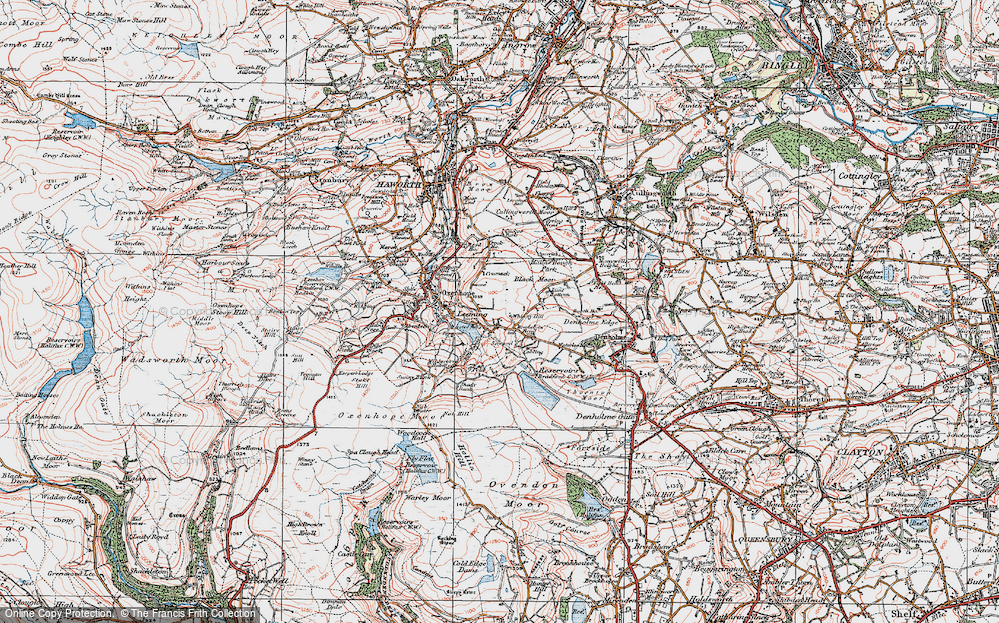 Old Map of Sawood, 1925 in 1925