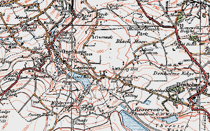 Old map of Sawood in 1925