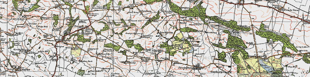 Old map of Scackleton in 1924
