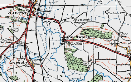 Old map of Scaftworth in 1923