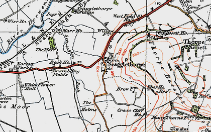 Old map of Brambling Fields in 1924