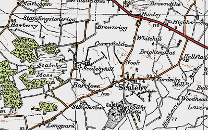 Old map of Brightenflat in 1925