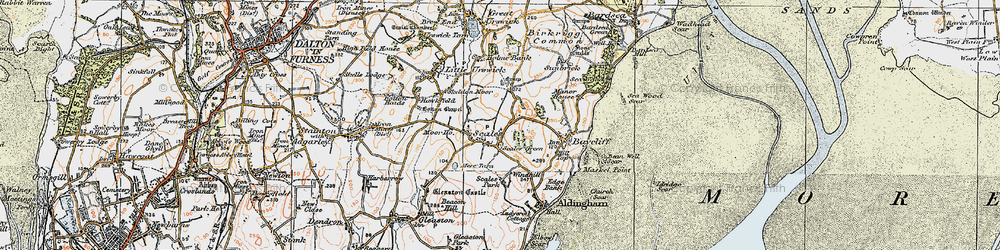Old map of Scales in 1924