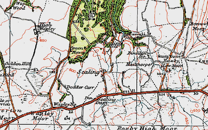 Old map of Low Tranmire in 1925