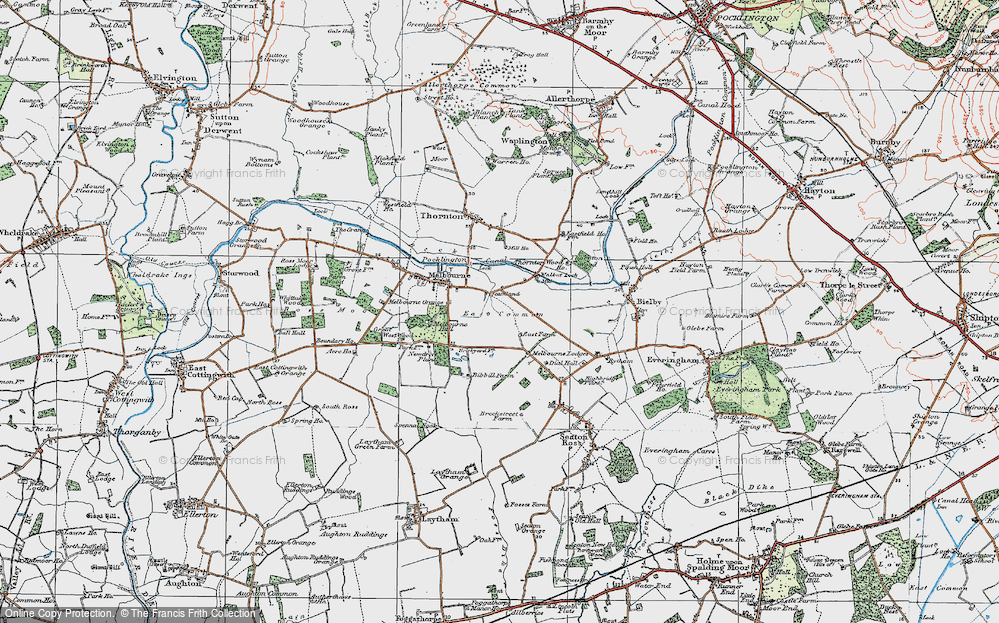 Old Map of Scamland, 1924 in 1924