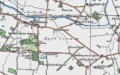 Old map of Scamland in 1924