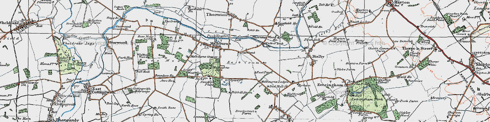 Old map of Scamland in 1924