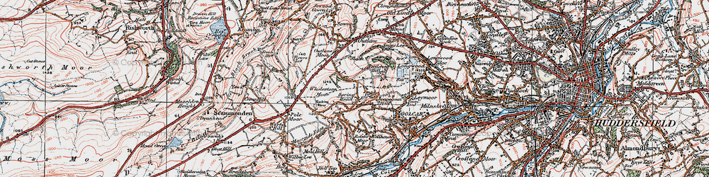 Old map of Scapegoat Hill in 1925