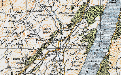 Old map of Scar Head in 1925