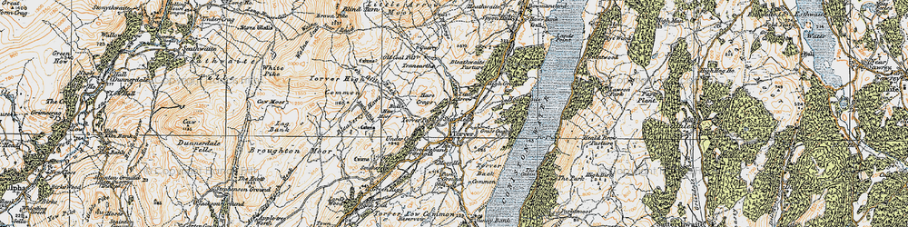 Old map of Scar Head in 1925