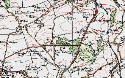 Old map of Scarcroft in 1925