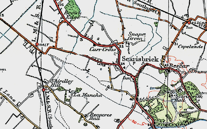 Old map of Black Brook in 1923