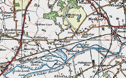 Old map of Scholey Hill in 1925
