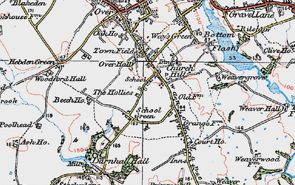 Old map of School Green in 1923