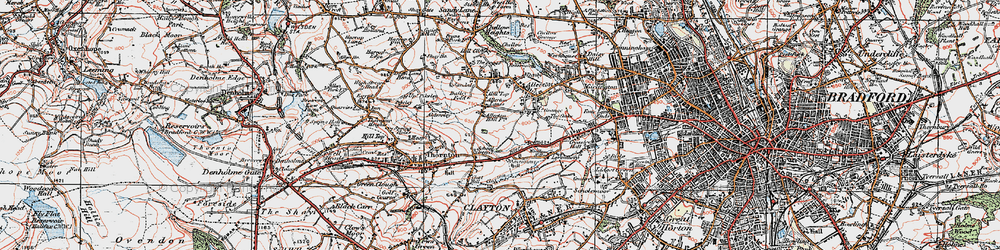 Old map of School Green in 1925