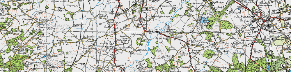 Old map of Schoolgreen in 1919