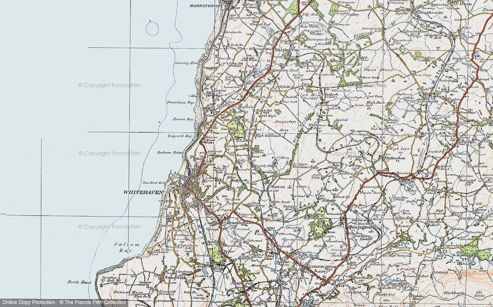 Old Map of Scilly Bank, 1925 in 1925