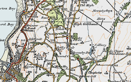 Old map of Scilly Bank in 1925