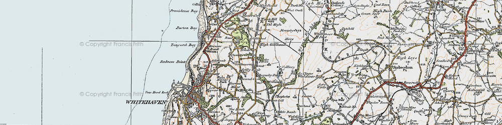 Old map of Scilly Bank in 1925