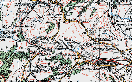 Old map of Scot Hay in 1921
