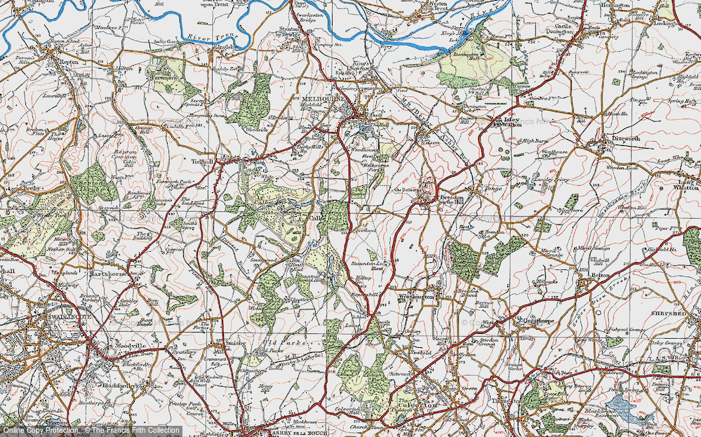 Old Map of Scotland, 1921 in 1921