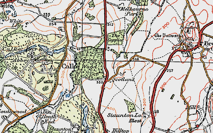 Old map of Scotland in 1921