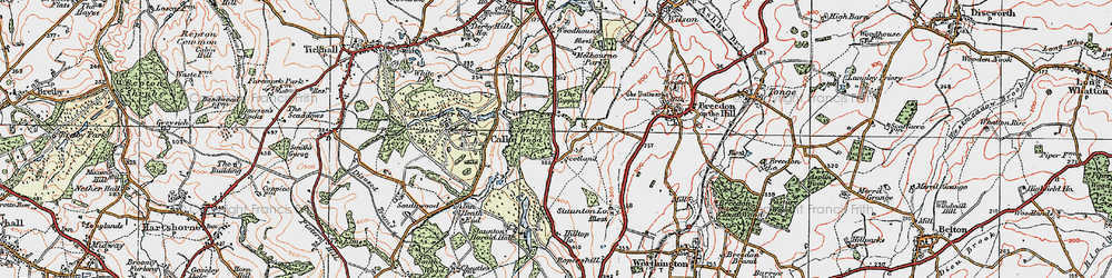 Old map of Scotland in 1921