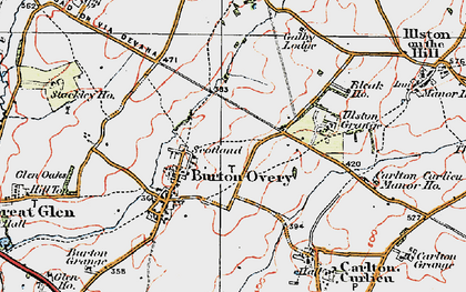 Old map of Scotland in 1921