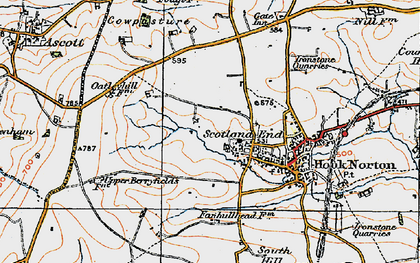Old map of Scotland End in 1919