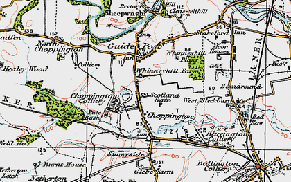 Old map of Scotland Gate in 1925
