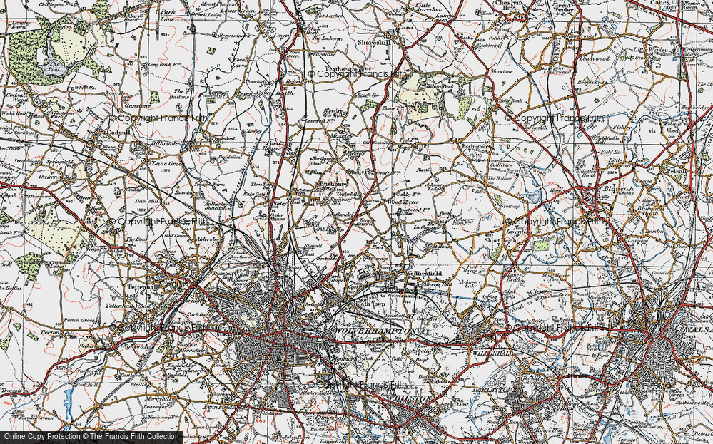 Old Map of Scotlands, 1921 in 1921